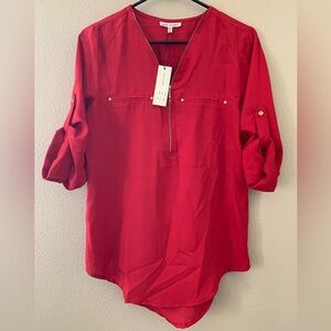*NWT New Glory Women’s Red Blouse SIZE M NWT
